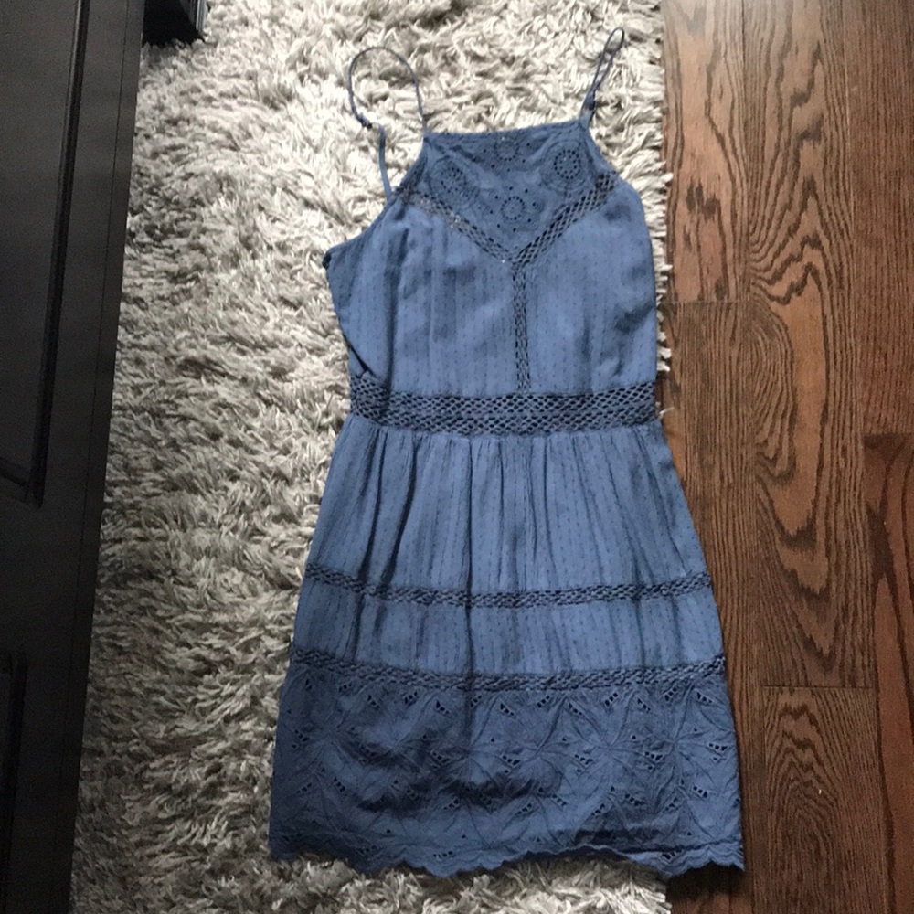 blue abercrombie dress